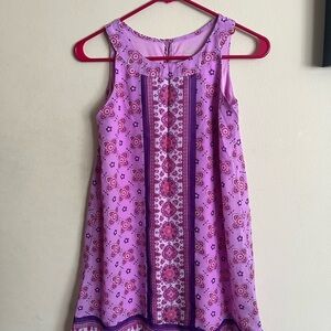 Wonder Nation Purple and Pink Patterned Dress